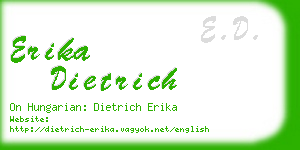 erika dietrich business card